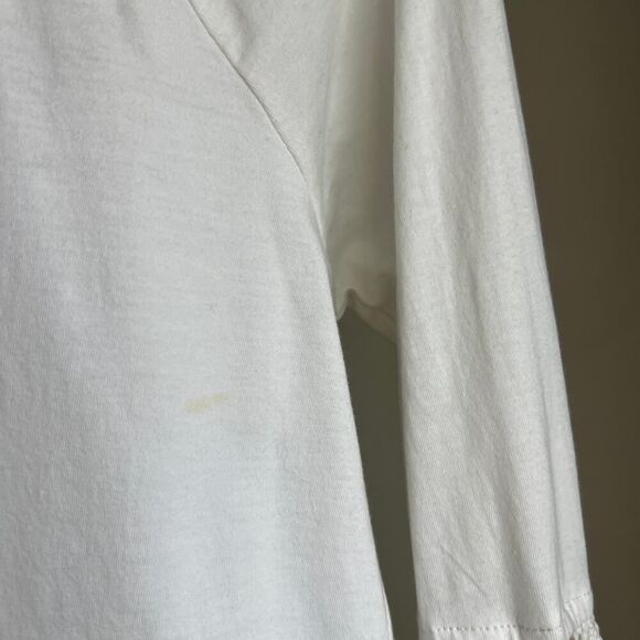 Vintage white cotton crochet bell sleeve boho top summer hippie funky fairy - Picture 9 of 11